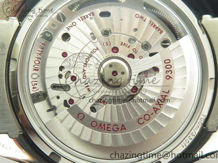 0306 TechFriendly SpeedMaster MoonWatch SS OMF 1:1 Best Edition Black Red Dial On SS Bracelet A9300 V 8092